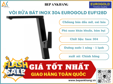 Vòi rửa bát inox 304 Eurogold EUF128D
